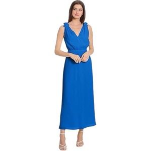 NWT Maggy London McKenna Ocean Blue
Chiffon Maxi Dress Sz 12 Cocktail Party